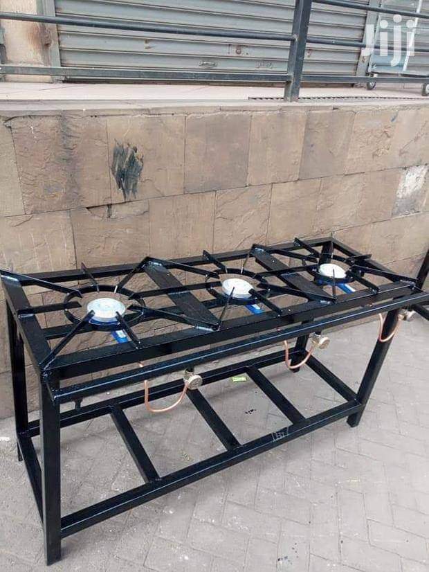 Heavy-Duty Metal Three-Burner Gas Cooker